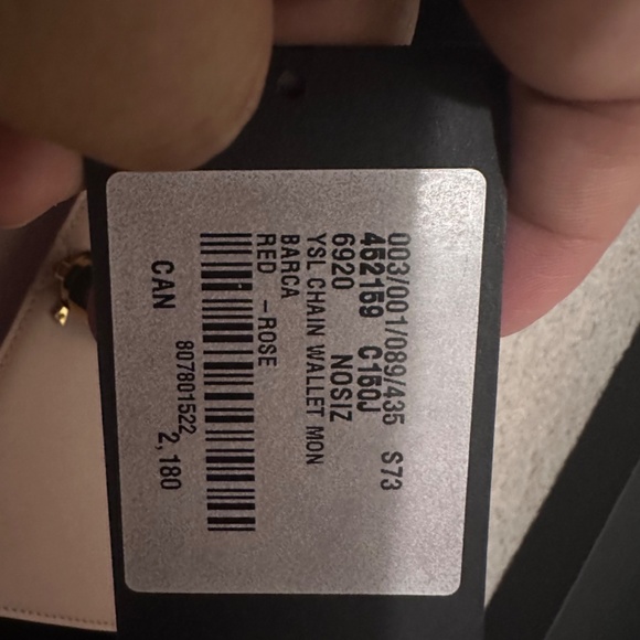 Saint Laurent Classic Monogram Kate YSL Small Tassel Pale Pink Leather 452159 - Picture 9 of 10